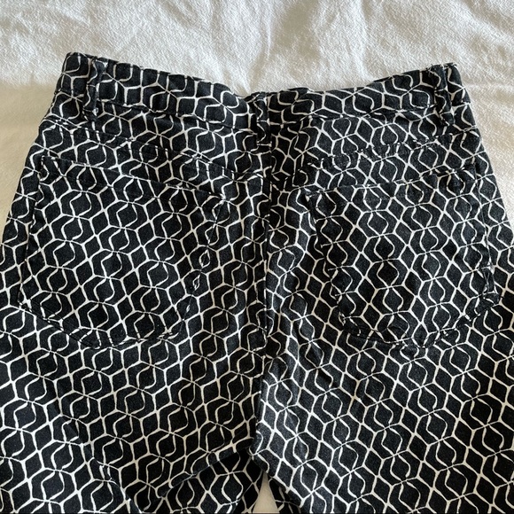 Jones New York Jeans Bottom Soho Ankle Geometric Pattern Print Slim Fit Size 10 - Picture 7 of 10